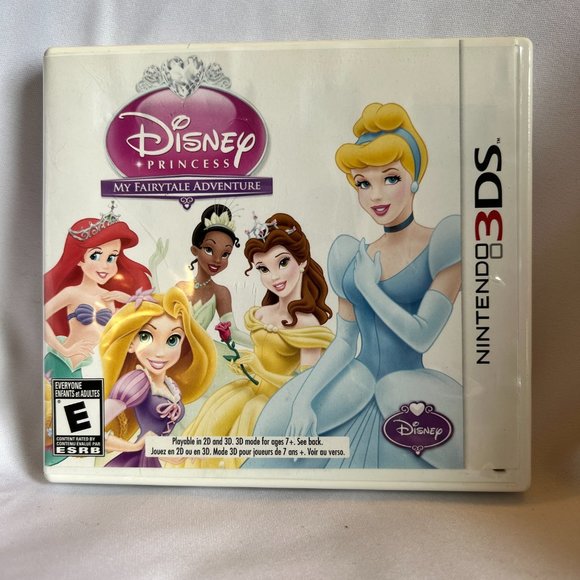Disney Princess: My Fairytale Adventure Nintendo 3DS 2012 Complete Case w/Manual - Picture 2 of 6